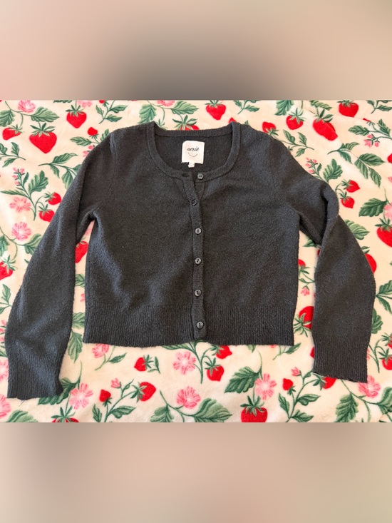aerie Sweaters - aerie Charcoal Gray Button-Front Women's Cardigan